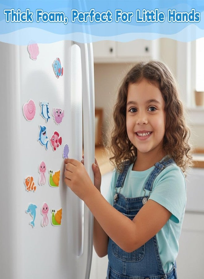 PATPAT® 48Pcs Cartoon Ocean Animal-Themed Fridge Magnets Refrigerator Stylish, Cute Sea Creature Decorative Magnets for Refrigerator, Whiteboard & Classroom Décor, Fun DIY Educational Gift Choice - Image 5