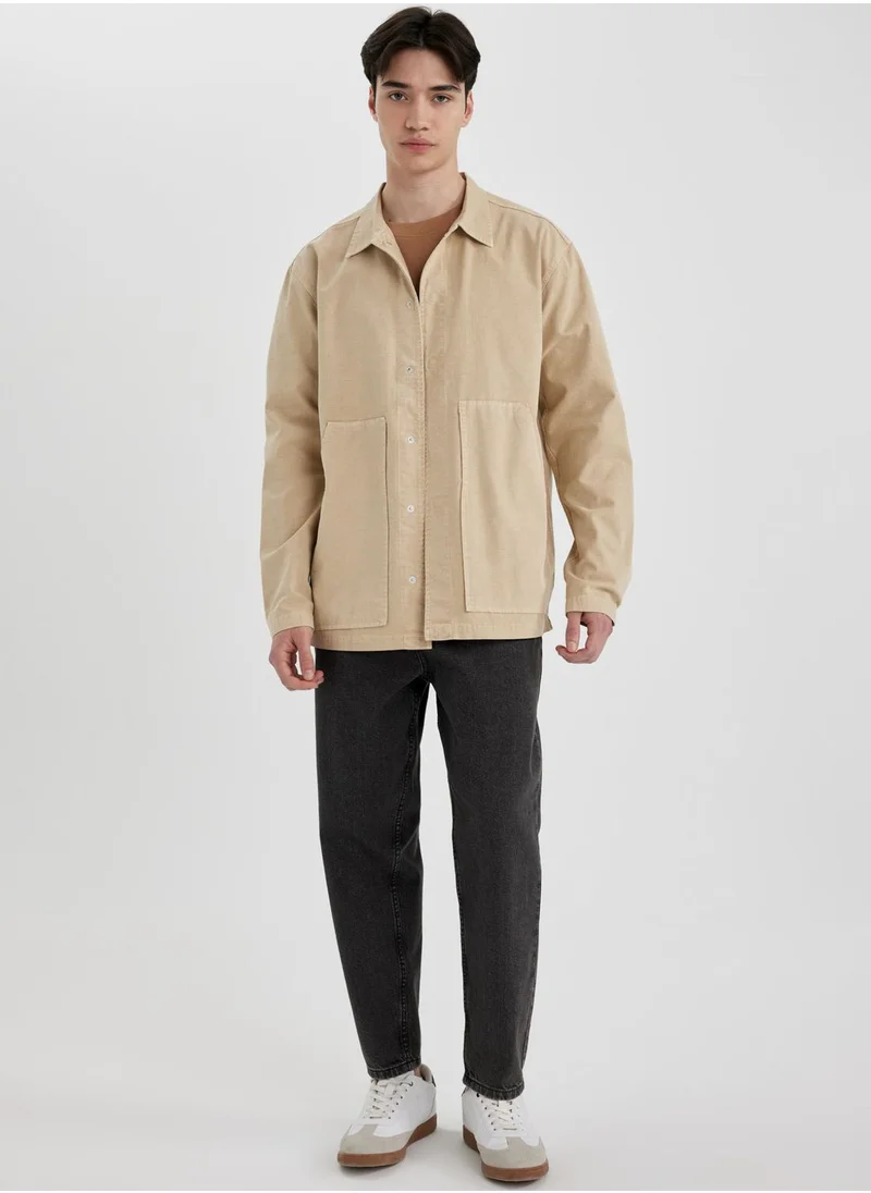 DeFacto Relax Fit Cotton Long Sleeve Shirt