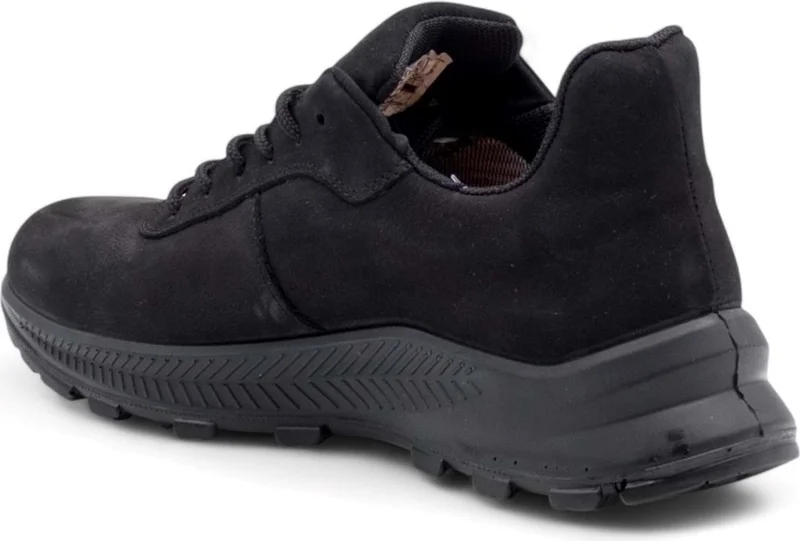 Scooter  M6000 Leather Men's Casual Shoes - Black - 45