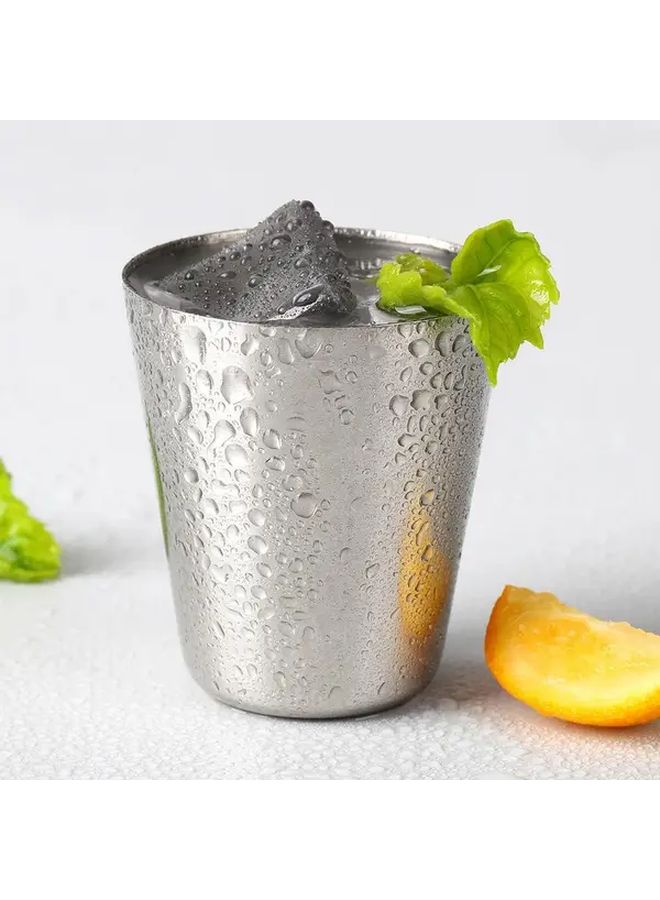 4 Piece Stainless Steel Travel Shot Glass Set With Faux Leather Case 30ml Reusable - Image 5