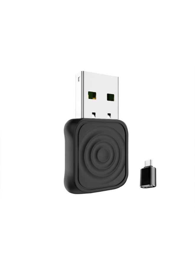 محول لاسلكي صغير فائق الدقة لـ CarPlay و Android Auto، متوافق مع USB-A و USB-C، اتصال سريع ومستقر بتردد 5.8 جيجاهرتز، دونجل لاسلكي سهل الاستخدام، إعادة اتصال تلقائي لسيارات iPhone و Android - Image 1