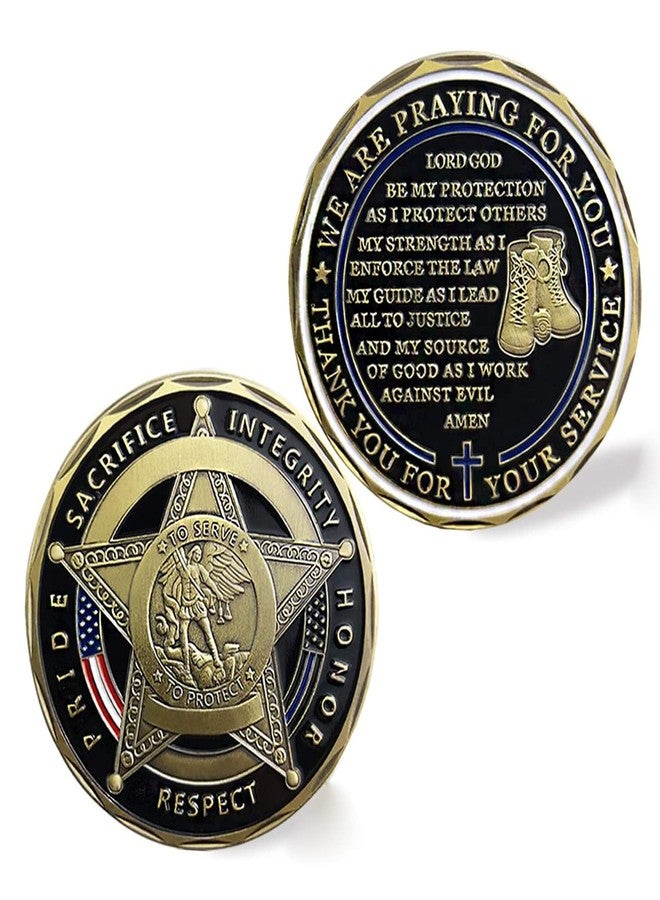 Glamtune US Saint Michael Police Challenge Coin Law Enforcement Coin - Image 1