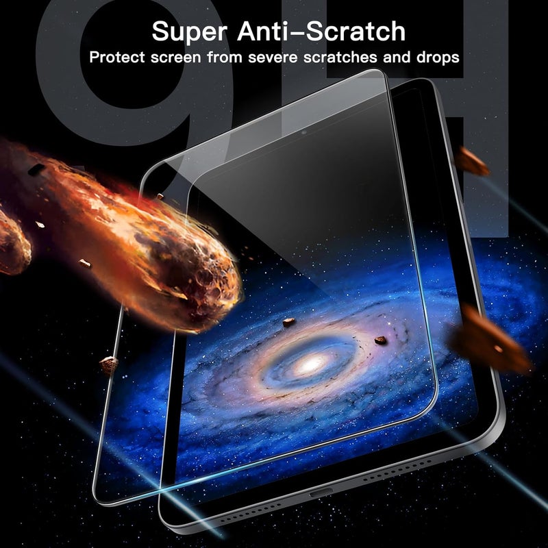جي تيك واقي شاشة لجهاز آيباد ميني (A17 برو، موديل 2024، الجيل السابع) / آيباد ميني 6 (موديل 2021، الجيل السادس) مع إطار سهل التركيب، غشاء زجاجي مقوى، شفاف عالي الدقة، عبوة من قطعتين - Image 4