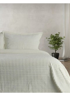 MERINOS Modern Line 3 Piece Blanket Set Bone  - Image 2