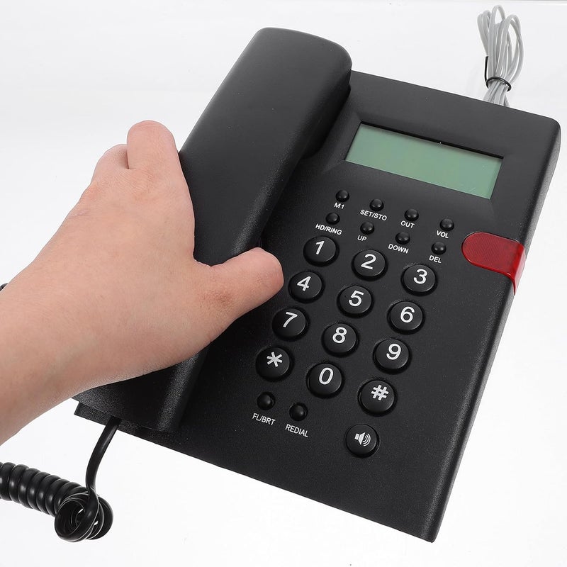 Corded Landline Phone with Large Buttons and Loud Ringer, Wall and Desk Mountable Telephone for Seniors and Home Office Use - Image 4
