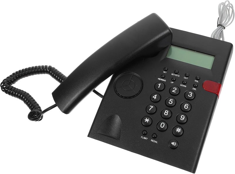 Corded Landline Phone with Large Buttons and Loud Ringer, Wall and Desk Mountable Telephone for Seniors and Home Office Use - Image 1