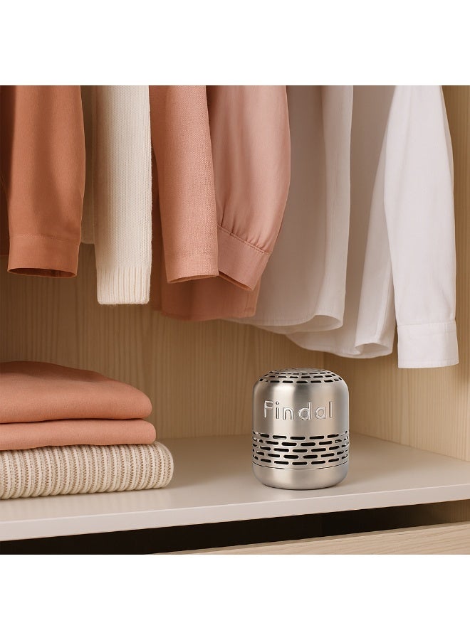 فندال فيندال مزيل روائح - مزيل روائح الثلاجة - مزيل روائح مصنوع من الفولاذ المقاوم للصدأ قابل لإعادة الاستخدام لمدة 10 سنوات - منقي هواء ممتاز غير سام للثلاجة والخزانة والسيارة - Image 4