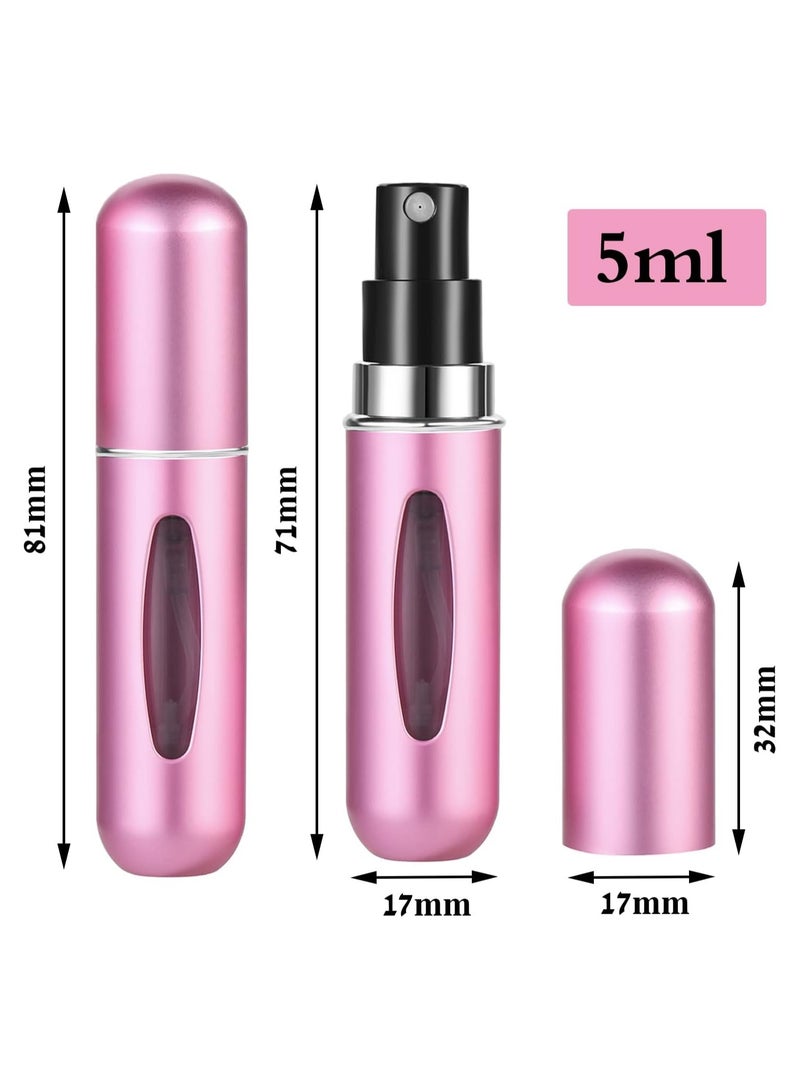 Folanry 5-Piece 5ml Refillable Perfume Atomiser Set, Travel Mini Spray Bottles ,Portable Empty Fragrance Containers - Image 5