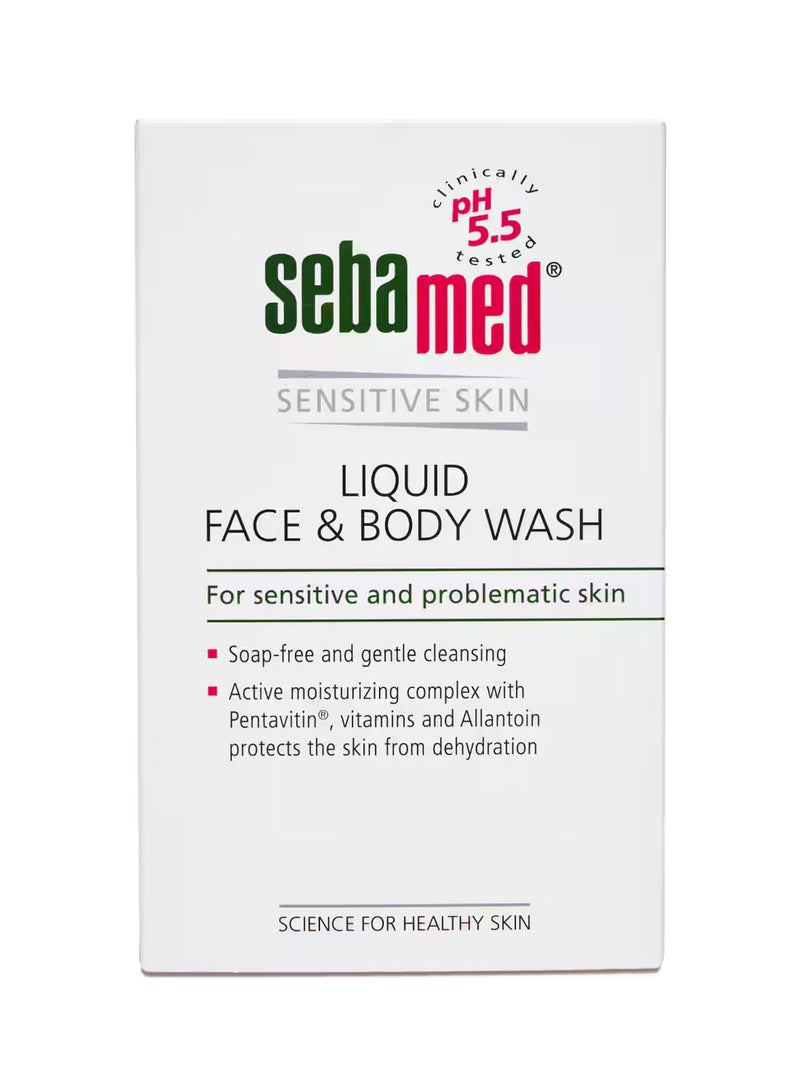 سيباميد غسول سائل للوجه والجسم تنظيف لطيف خالٍ من الصابون مع الجليسرين والبانثينول - Image 3