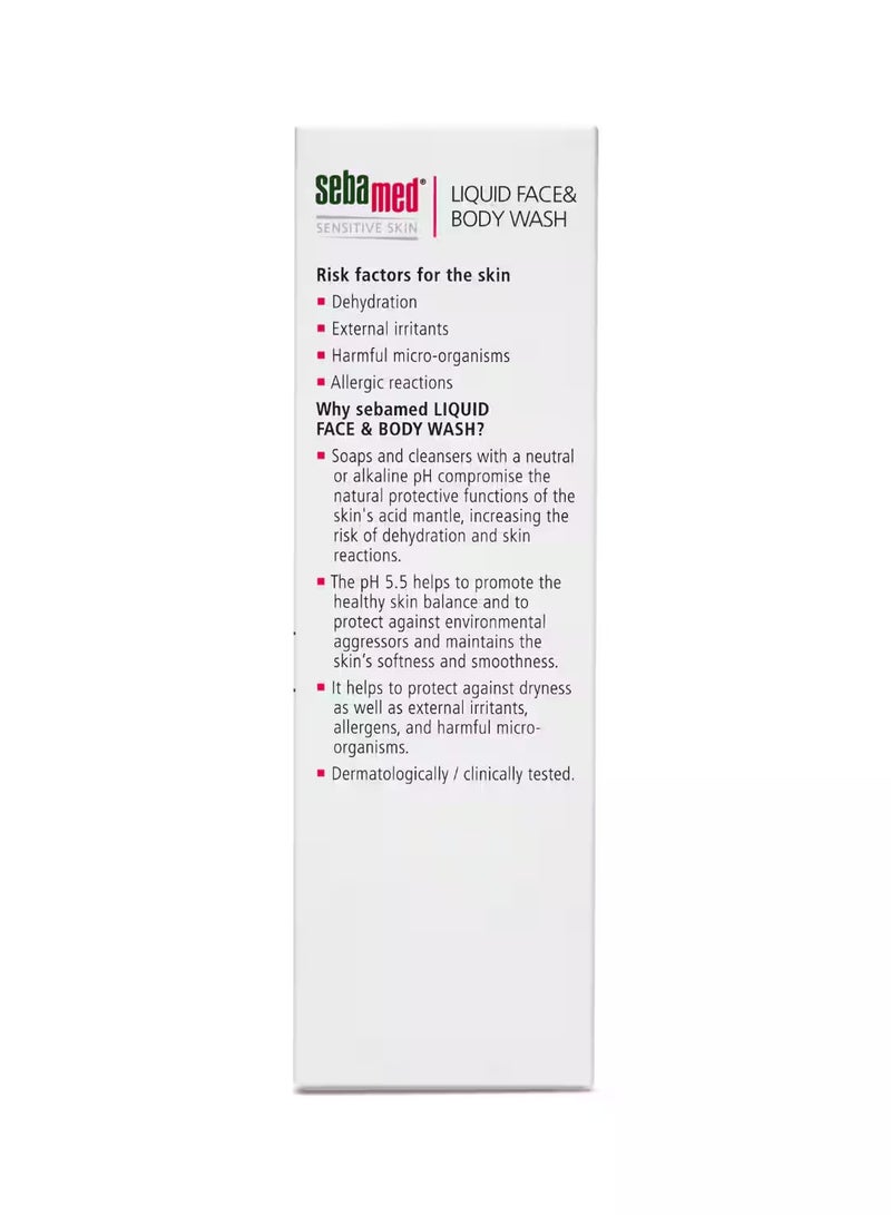 سيباميد غسول سائل للوجه والجسم تنظيف لطيف خالٍ من الصابون مع الجليسرين والبانثينول - Image 4