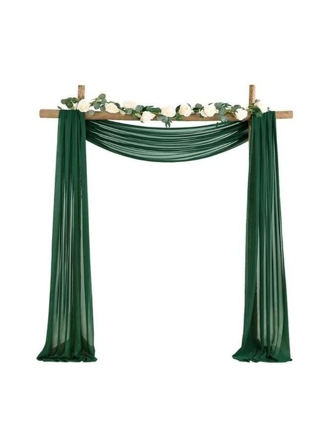 Wedding Arch Draping Fabric, 1 Panel Arch Drapes Sheer Backdrop Curtain for Wedding Ceremony Party Ceiling Decor  - Image 1