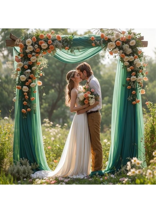 Wedding Arch Draping Fabric, 1 Panel Arch Drapes Sheer Backdrop Curtain for Wedding Ceremony Party Ceiling Decor  - Image 4