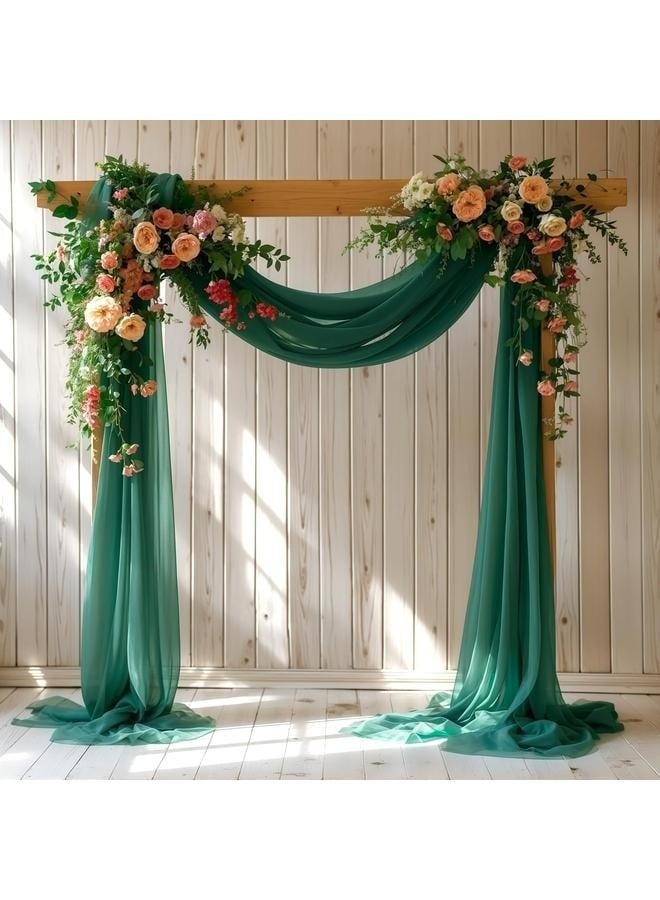 Wedding Arch Draping Fabric, 1 Panel Arch Drapes Sheer Backdrop Curtain for Wedding Ceremony Party Ceiling Decor  - Image 2