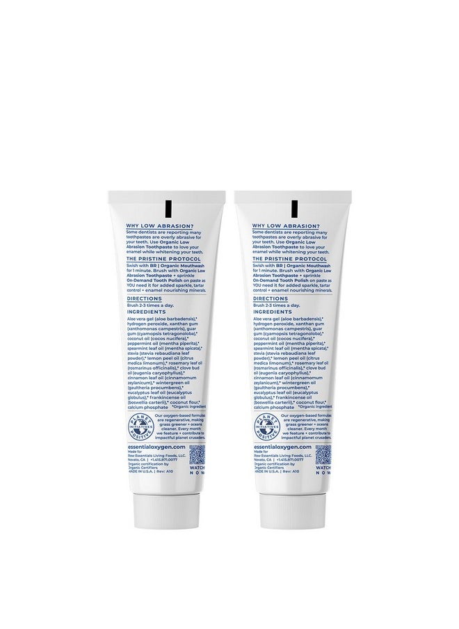 Essential Oxygen Essential Oxygen BR Certified Organic Toothpaste, for Whiter Teeth, Fresher Breath, Happier Gums, Tooth Sensitivity, Peppermint, 4 Ounce (Pack of 2)  - Image 3