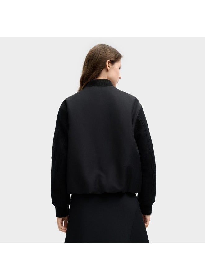 FILA Women'S Sport Cotton Jacket, Fashion Casual Comfortable Simple Daily Versatile Warm Baseball Collar Long Sleeve Jacket - Image 4