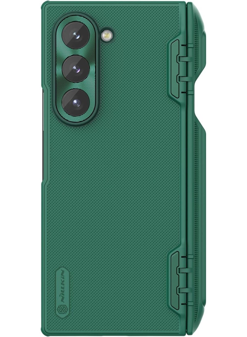 Nillkin Super Frosted Shield Case with Pen Holder for Samsung Galaxy Z Fold 6 5G| Stylish Protection & Built-In Stand - Deep Green - Image 2
