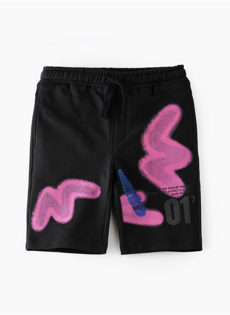 JAM Knitted shorts with print  - Image 1