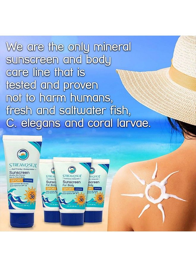 STREAM 2 SEA 6 Pack Natural Travel Sized Toiletries 1Oz Paraben Free Sample Size Shampoo Conditioner Lotion Mineral Sunscreen Spf 20 And Spf 30 And After Sun Gel By Stream2Sea - Image 5