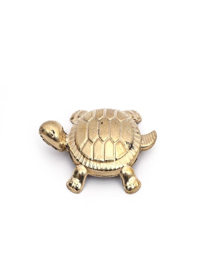 NATRIEL Vintage Brass Turtle Decorative Tray, Antique Gold Finish, Beaded Border Design, 7 cm Diameter, 1.2 cm Height, Home Decor Accent - Image 5