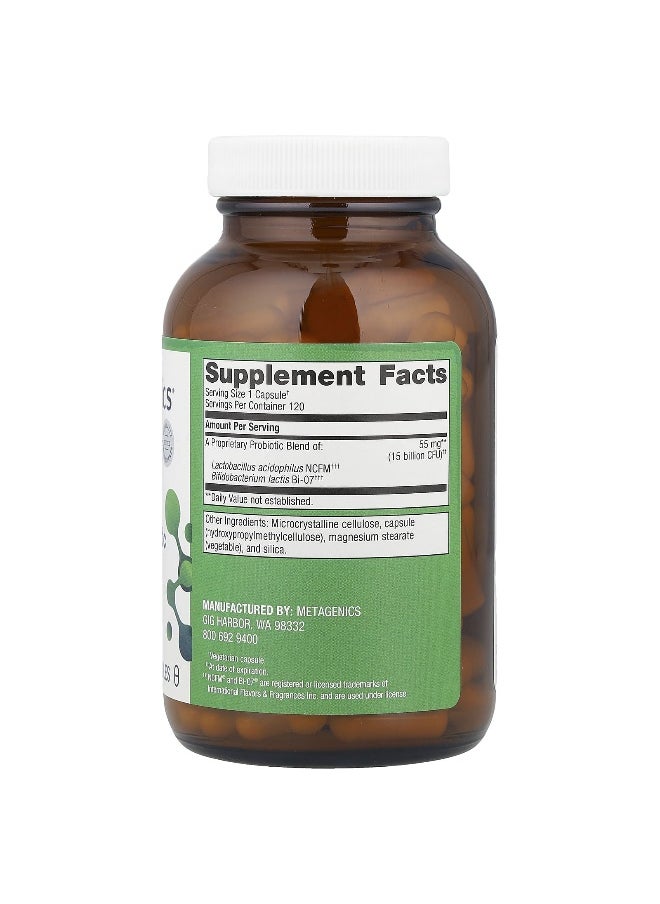 Metagenics Metagenics, UltraFlora® Balance Probiotic, 15 Billion CFU, 120 Capsules  - Image 2