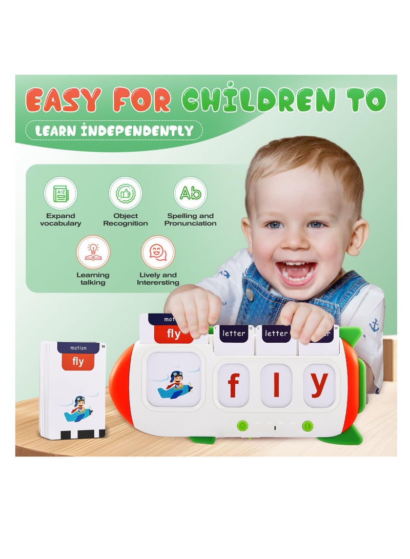 Excefore Talking Flash Cards, Learning Toys with Match and Spell Games, 220 Sight Words Flash Cards Kindergarten, Educational Learning Interactive Toy for Boys Girls, Montessori Toys for 3-6 Years - Image 3