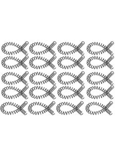 Thoraya 20Pcs Spiral Binding Coils 30 Sheet ABS Plastic Spiral Binding Spines for Stationery Work Black  - Image 2