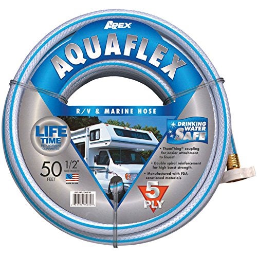 Teknor Apex خرطوم تيكنور أبيكس 7503-50 أكوافليكس RV/بحري - 1/2" × 50'، أبيض - Image 1