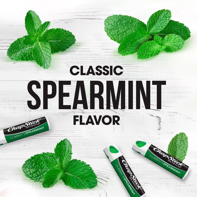 ChapStick Classic Spearmint Lip Balm - 12 Count Refill Tray, 0.15 Ounce Each - Image 2