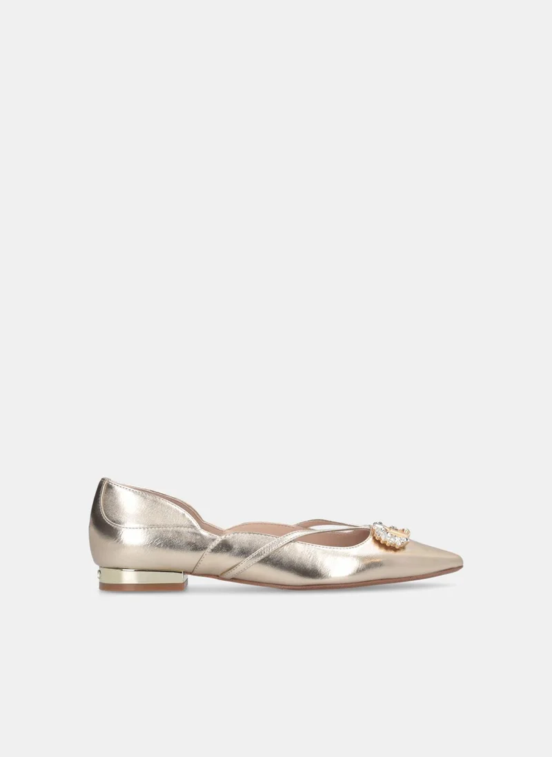 Liu Jo Ballet flats with bejewelled logo