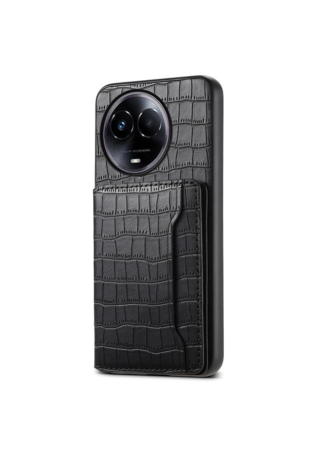 Case For Realme 11 5G Crocodile Texture Card Bag Design Full Coverage Phone Case