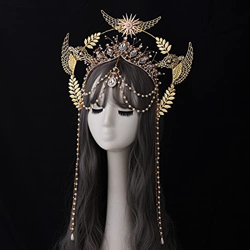BLESSUME Halo Crown Mary Goddess Headband Halloween Costume Headpiece (Style 20) - Image 4