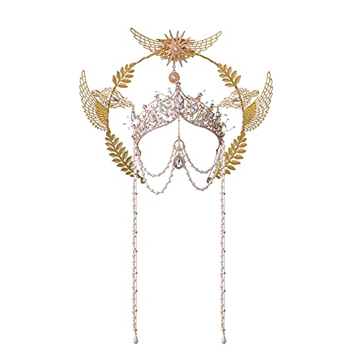 BLESSUME Halo Crown Mary Goddess Headband Halloween Costume Headpiece (Style 20) - Image 1