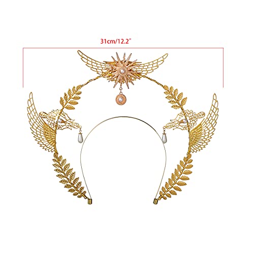 BLESSUME Halo Crown Mary Goddess Headband Halloween Costume Headpiece (Style 20) - Image 2