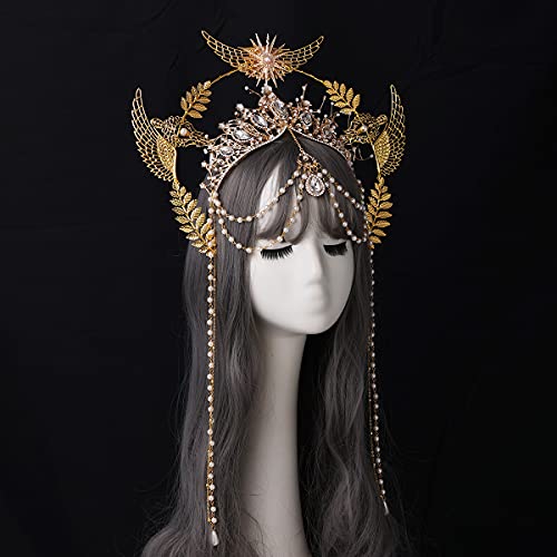BLESSUME Halo Crown Mary Goddess Headband Halloween Costume Headpiece (Style 20) - Image 5