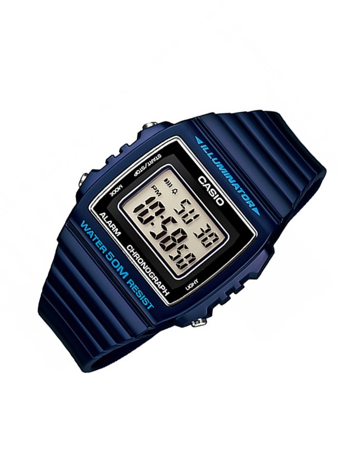 CASIO Boys Resin Digital Quartz Watch W-215H-2AVDF - 44 mm - Blue - Image 3