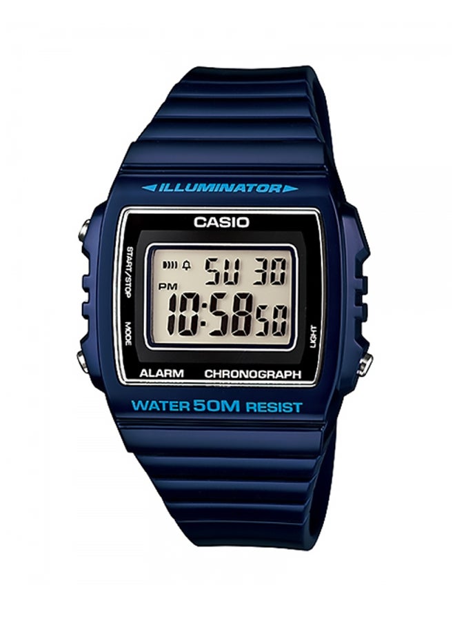 CASIO Boys Resin Digital Quartz Watch W-215H-2AVDF - 44 mm - Blue - Image 1