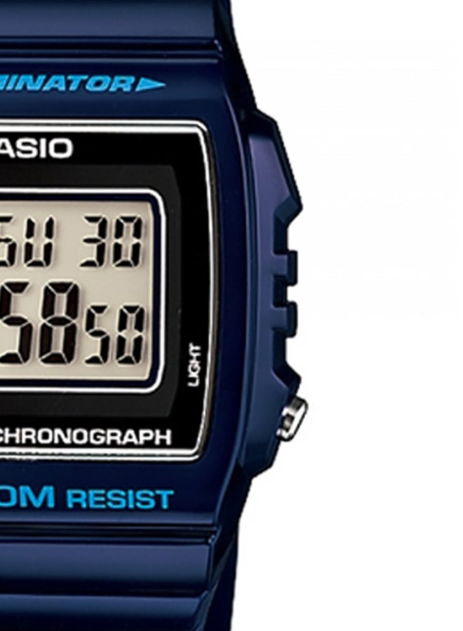 CASIO Boys Resin Digital Quartz Watch W-215H-2AVDF - 44 mm - Blue - Image 5