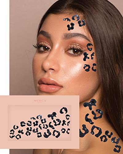 KARIZMA Walk on the Wild Side Face Jewels Cat Costume Accessories Mercy London Gems All In One Festival Leopard Cheetah Fancy Dress - Image 1
