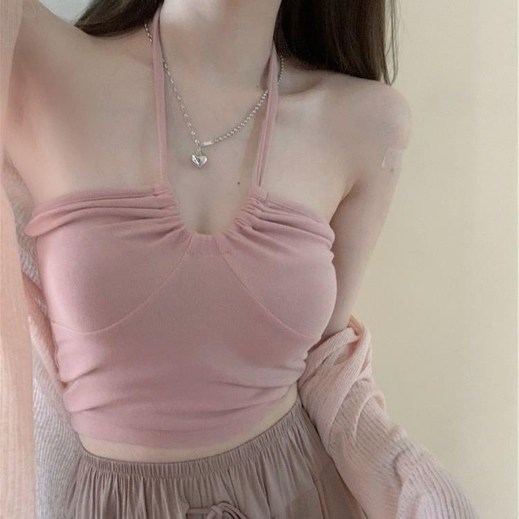 Summer Spice Girls Backless Sling Women'S Pure Desire Style Design Outer Wearing Vest Inner Base Shirt Trendy - Image 5