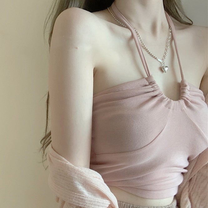 Summer Spice Girls Backless Sling Women'S Pure Desire Style Design Outer Wearing Vest Inner Base Shirt Trendy - Image 1