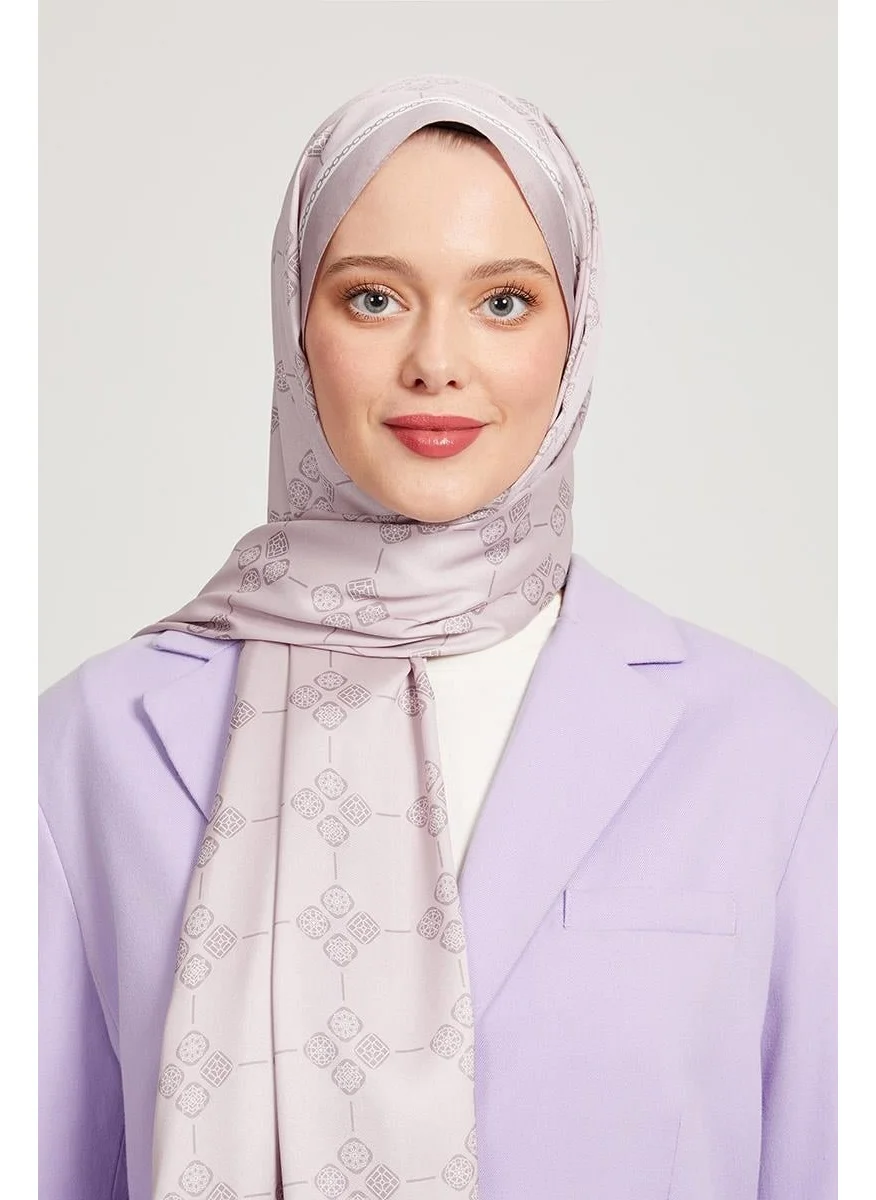 Levidor Lilac Geometric Pattern Angel Shawl