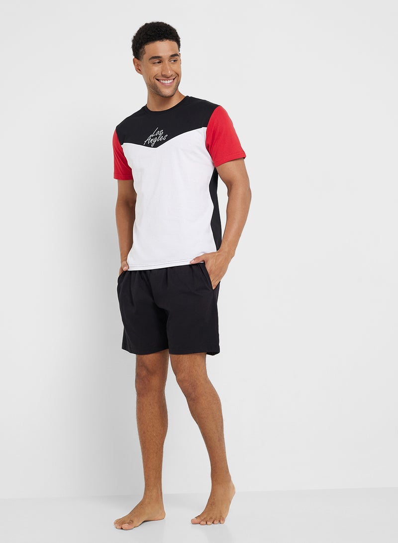 Seventy Five Nightwear T-Shirt & Shorts Sets  - Image 1