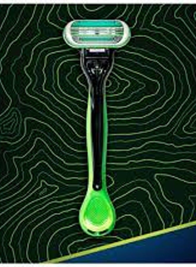 Gillette Men's Body Razor, 3 Blades, Green - Pack of 3 - Image 4
