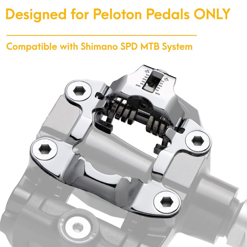 Venzo Bike Bicycle Toe Clips Cage Indoor Exercise Bike Pedal Adapters - Compatible with Peloton Bike Pedal, Convert Look Delta Pedals to Toe Clip Straps Ride with Sneakers - Toe Cages & SPD Adapters - Image 4