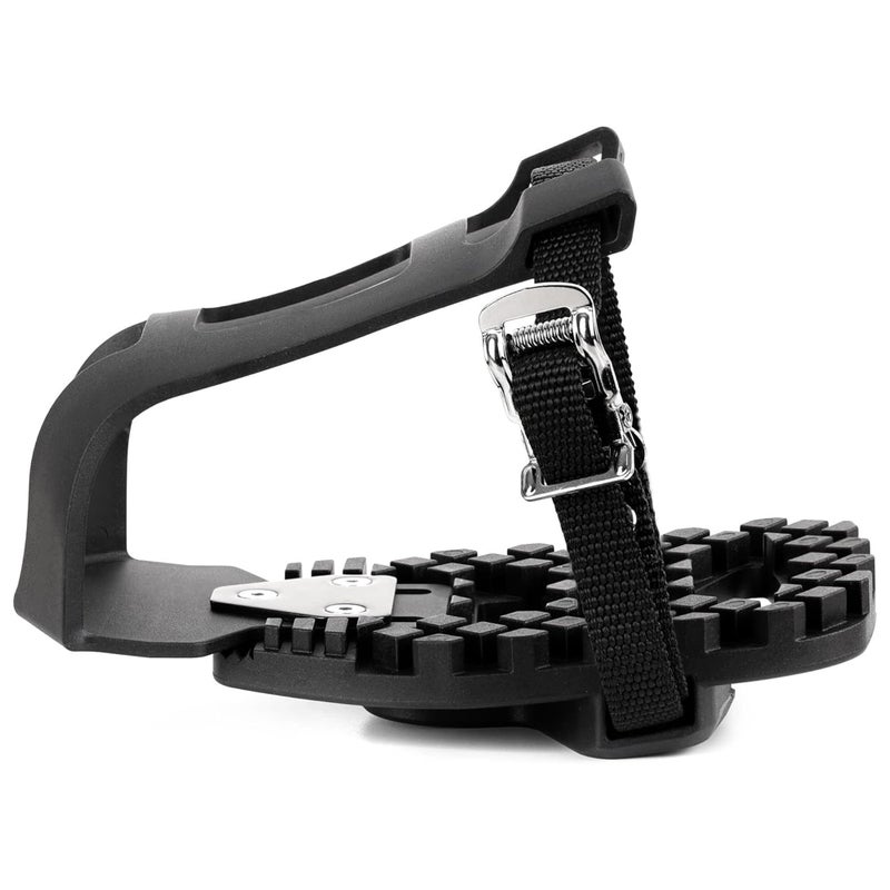 Venzo Bike Bicycle Toe Clips Cage Indoor Exercise Bike Pedal Adapters - Compatible with Peloton Bike Pedal, Convert Look Delta Pedals to Toe Clip Straps Ride with Sneakers - Toe Cages & SPD Adapters - Image 2