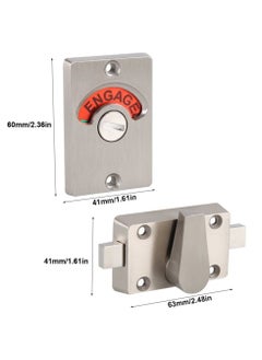 Y&D Indicator Privacy Bolt,Stainless Steel Bolt Door Lock Vacant/Engaged Bathroom WC Public Restroom Toilet Partition Latch  - Image 5