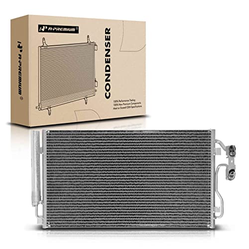 A-Premium Air Conditioning A/C Condenser Compatible with BMW 3-Series 320i 328i 335i GT xDrive - 4-Series 428i 435i xDrive Gran Coupe - M235i, Replace# 64509335364, 64506804723 - Image 1