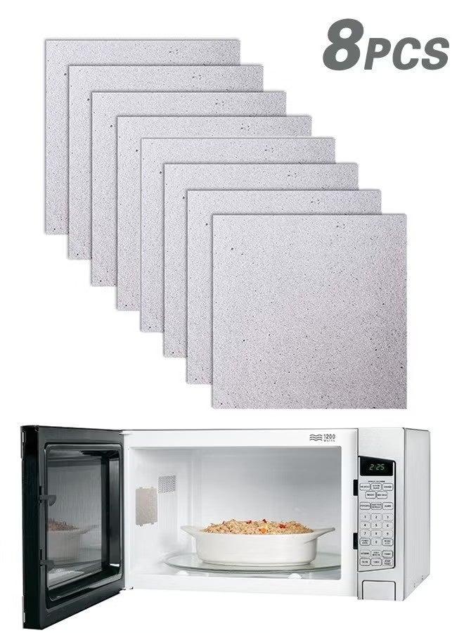 8 Pcs Microwave Waveguide Cover Mica Sheets, 13 x 13 cm Universal Oven Repair Plate, Cuttable Heat Resistant Insulation Sheets - Image 1