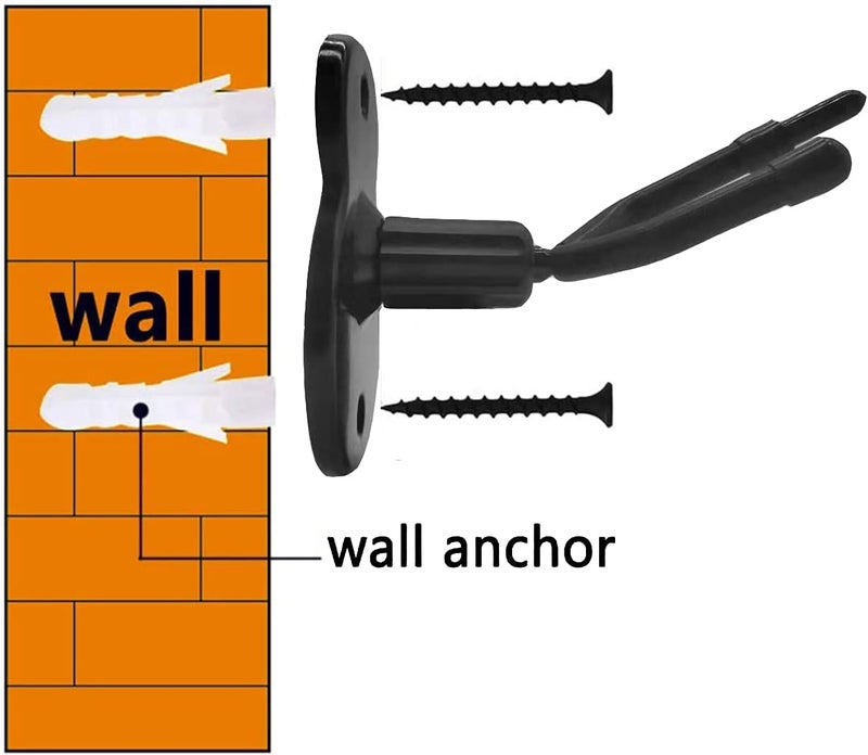 PENGDA Violin Viola Wall Mount Hanger,Violin Viola Hook,with Bow Hook,Home & Studio Wall Mount Violin Hangers - Image 5