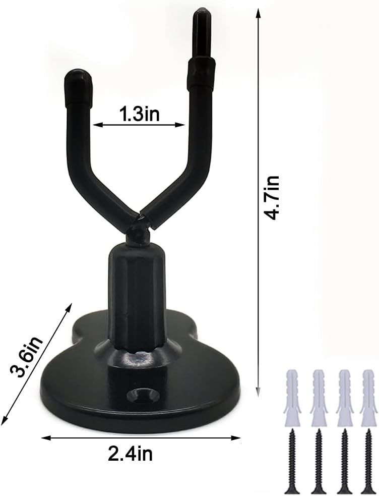 PENGDA Violin Viola Wall Mount Hanger,Violin Viola Hook,with Bow Hook,Home & Studio Wall Mount Violin Hangers - Image 2